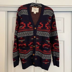 Koto Knit Cardigan with Southwestern Design